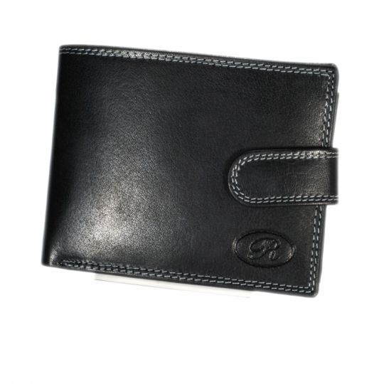 čierna kožená peňaženka