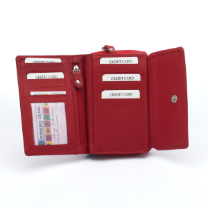 Kožená peňaženka - Červená