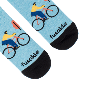 Ponožky členkové – Cyklista modré