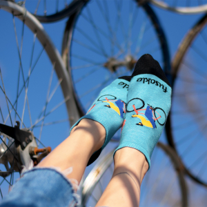Ponožky členkové – Cyklista modré