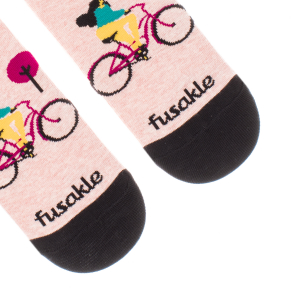 Ponožky členkové – Cyklistka ružové
